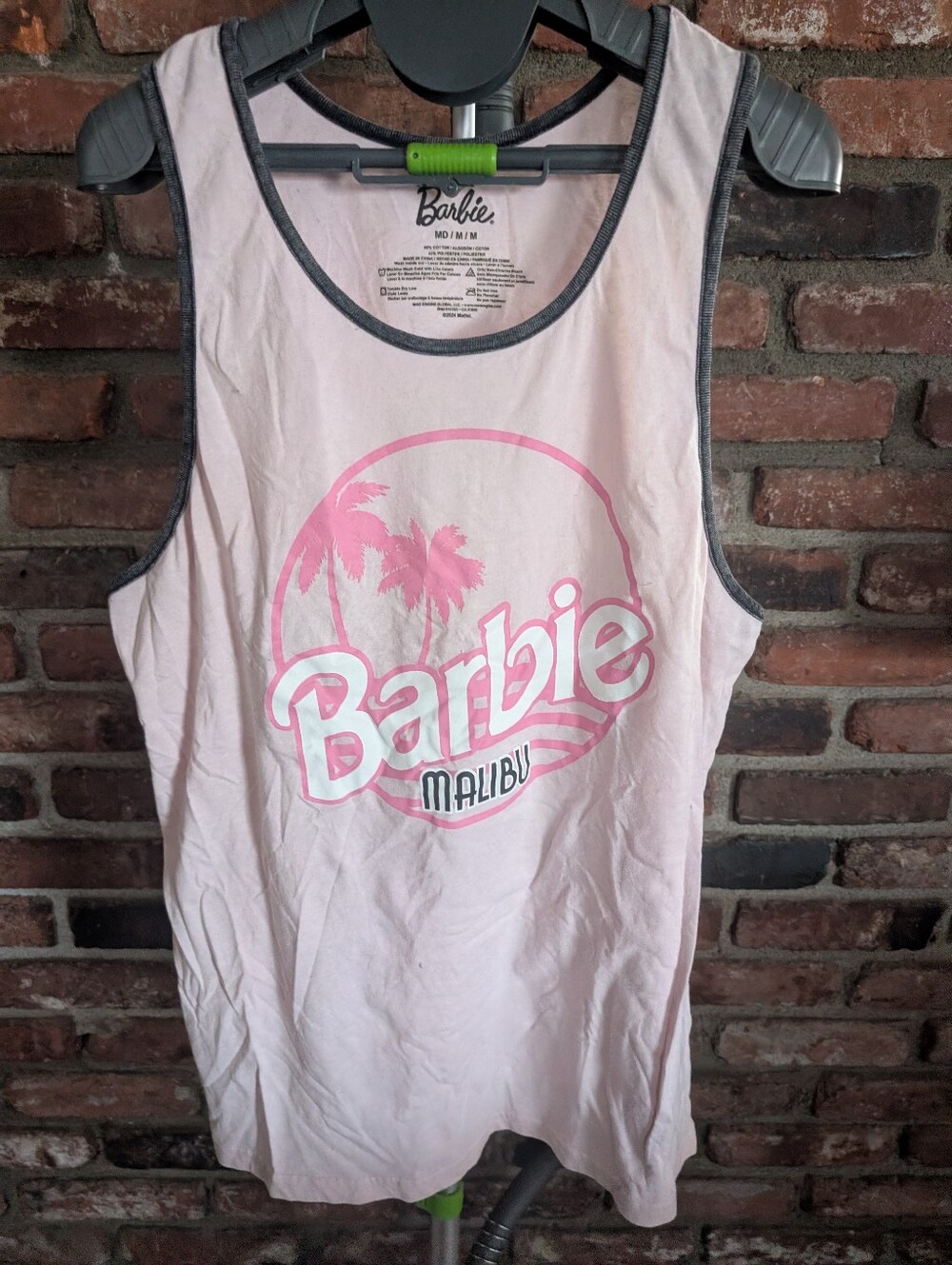 Barbie Malibu Pink Logo Tank Top